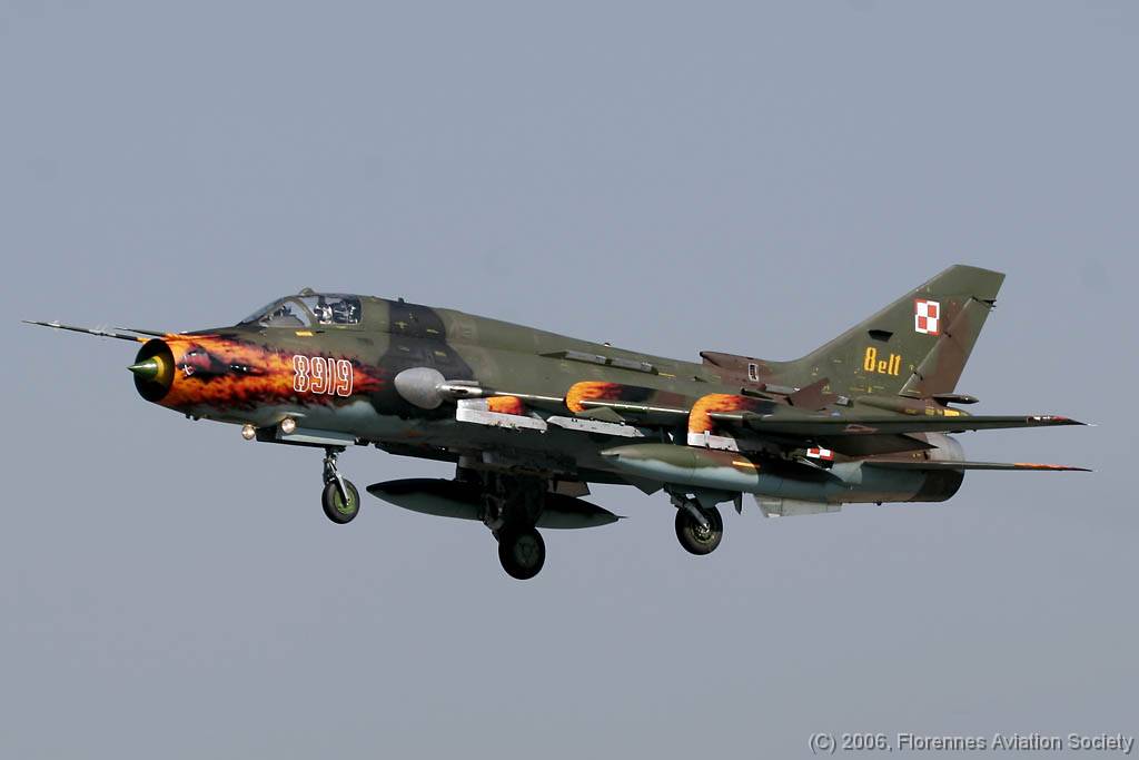 13 ETSL060511 Su-22M-4 8919 DK 01 Polish Air Force Su-22M-4 8919 of 8 ELT - Lechfeld AB, 11 May 2006 (C) Didier Kories